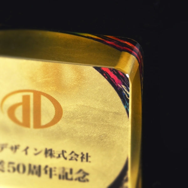 金箔クリスタルペーパーウェイト M-SOG-041