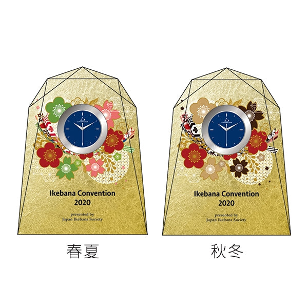 金箔クリスタル置時計 M-LS-101