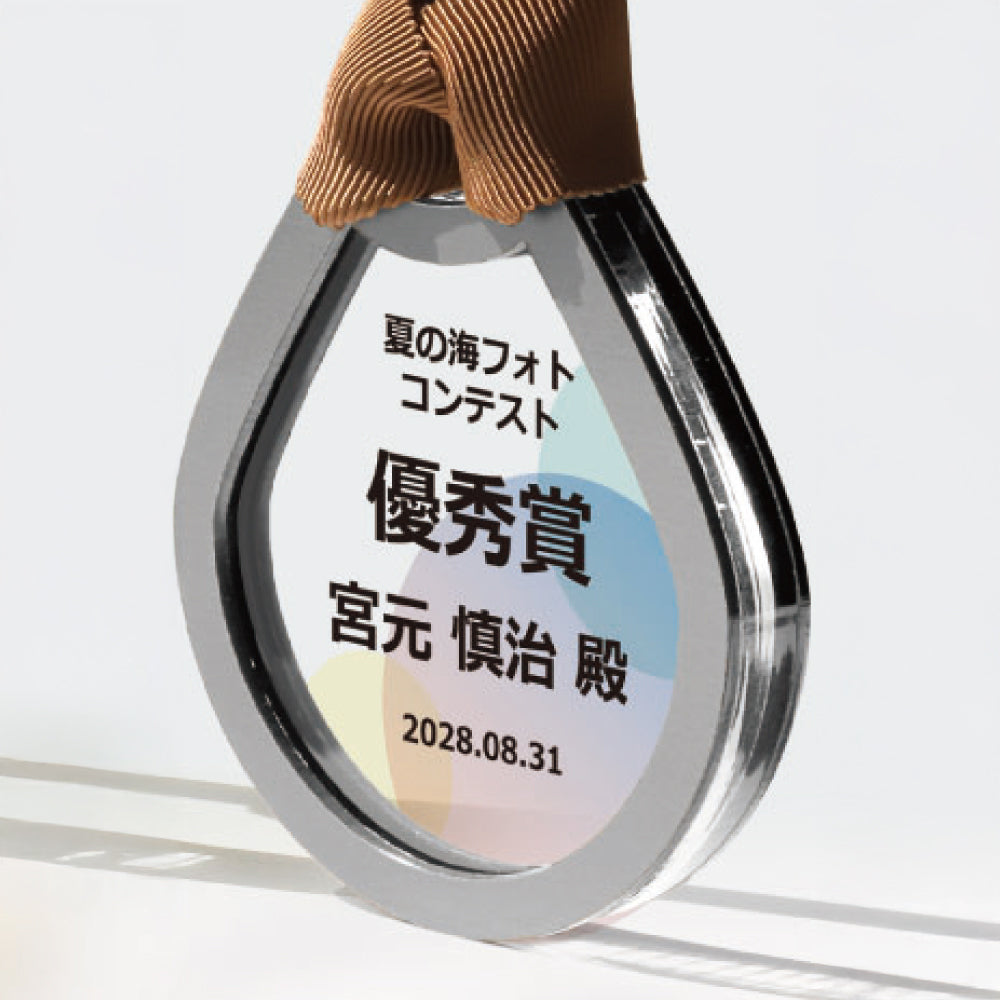 Licca 50th Anniversary  シルバーメダルのみ出品 アクリルメダル シズク W-ZNA-9106|トロフィー生活